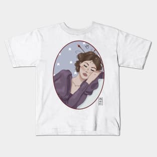 Sleepy artist Kids T-Shirt